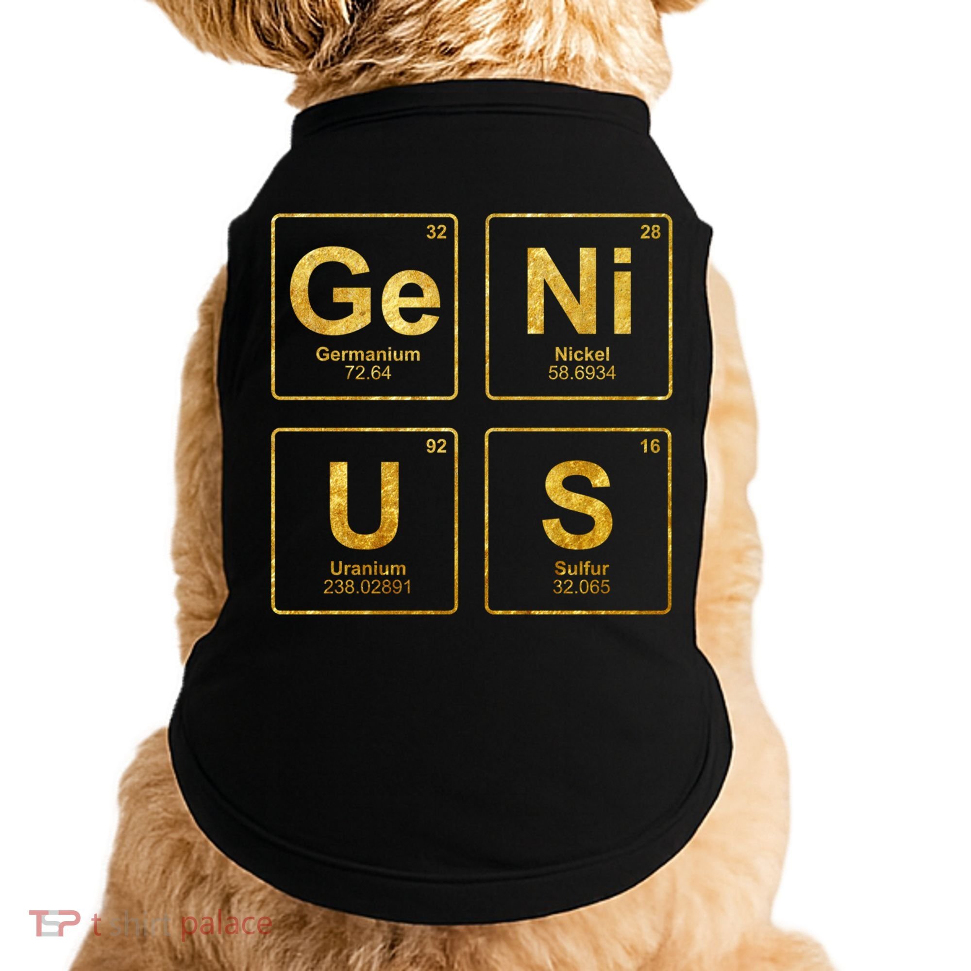 Genius Periodic Table Of Elets Science Nerds Great Gift Doggie Tank