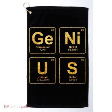 Genius Periodic Table Of Elets Science Nerds Great Gift Golf Towel