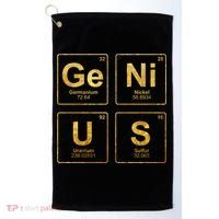 Genius Periodic Table Of Elets Science Nerds Great Gift Golf Towel thumb 0