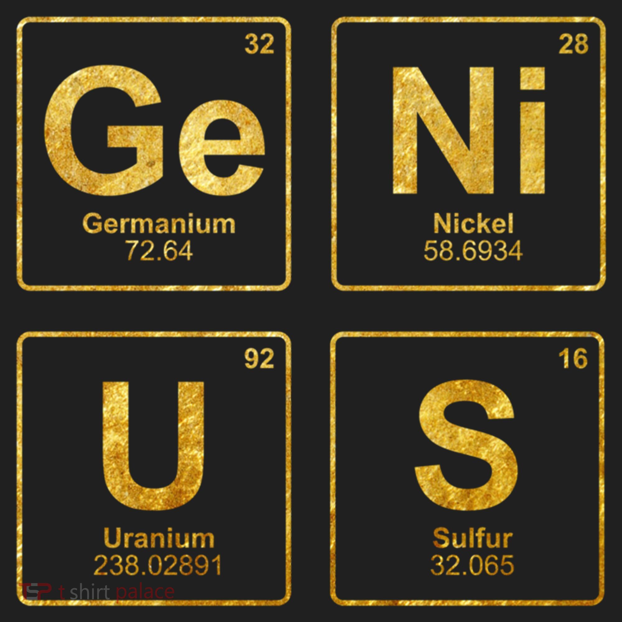Genius Periodic Table Of Elets Science Nerds Great Gift Golf Towel