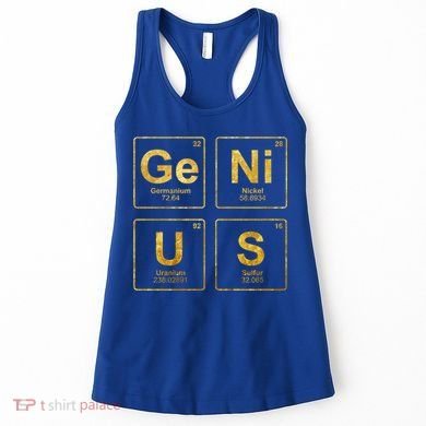 Genius Periodic Table Of Elets Science Nerds Great Gift Women's Tank Top