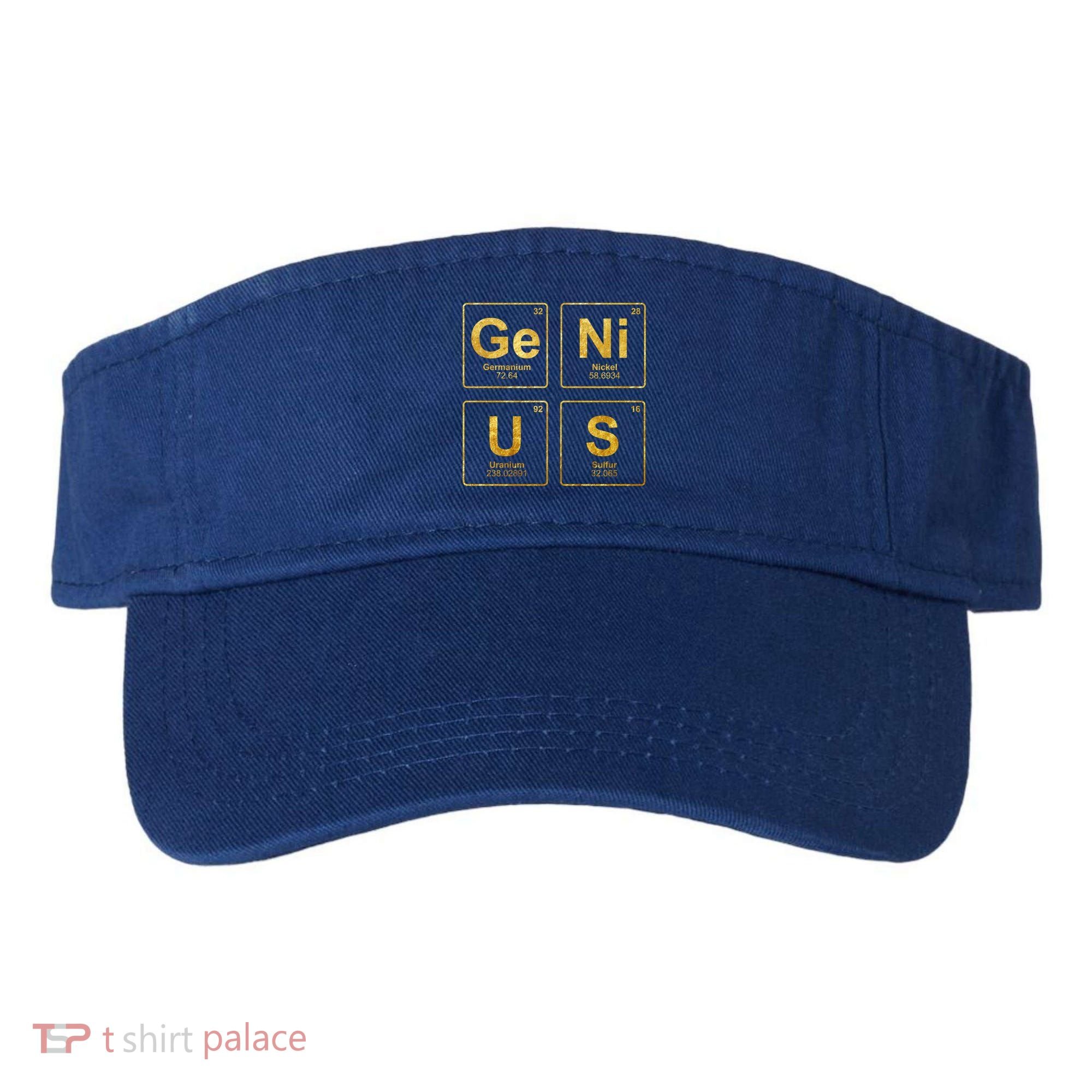 Genius Periodic Table Of Elets Science Nerds Great Gift Visor