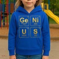 Genius Periodic Table Of Elets Science Nerds Great Gift Kids Hoodie thumb 3