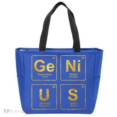 Genius Periodic Table Of Elets Science Nerds Great Gift Tote Bag