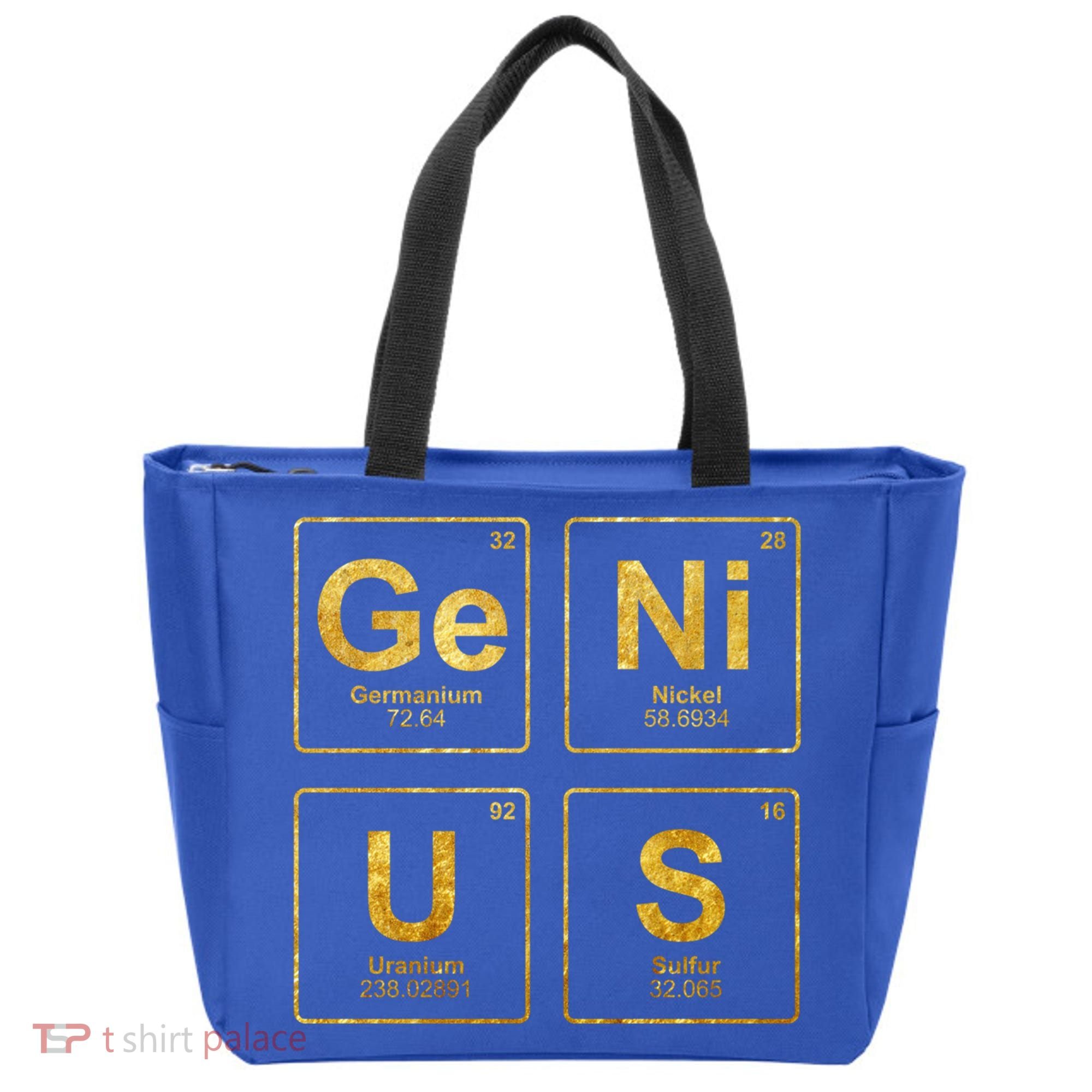 Genius Periodic Table Of Elets Science Nerds Great Gift Tote Bag