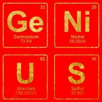 Genius Periodic Table Of Elets Science Nerds Great Gift Santa Hat thumb 1