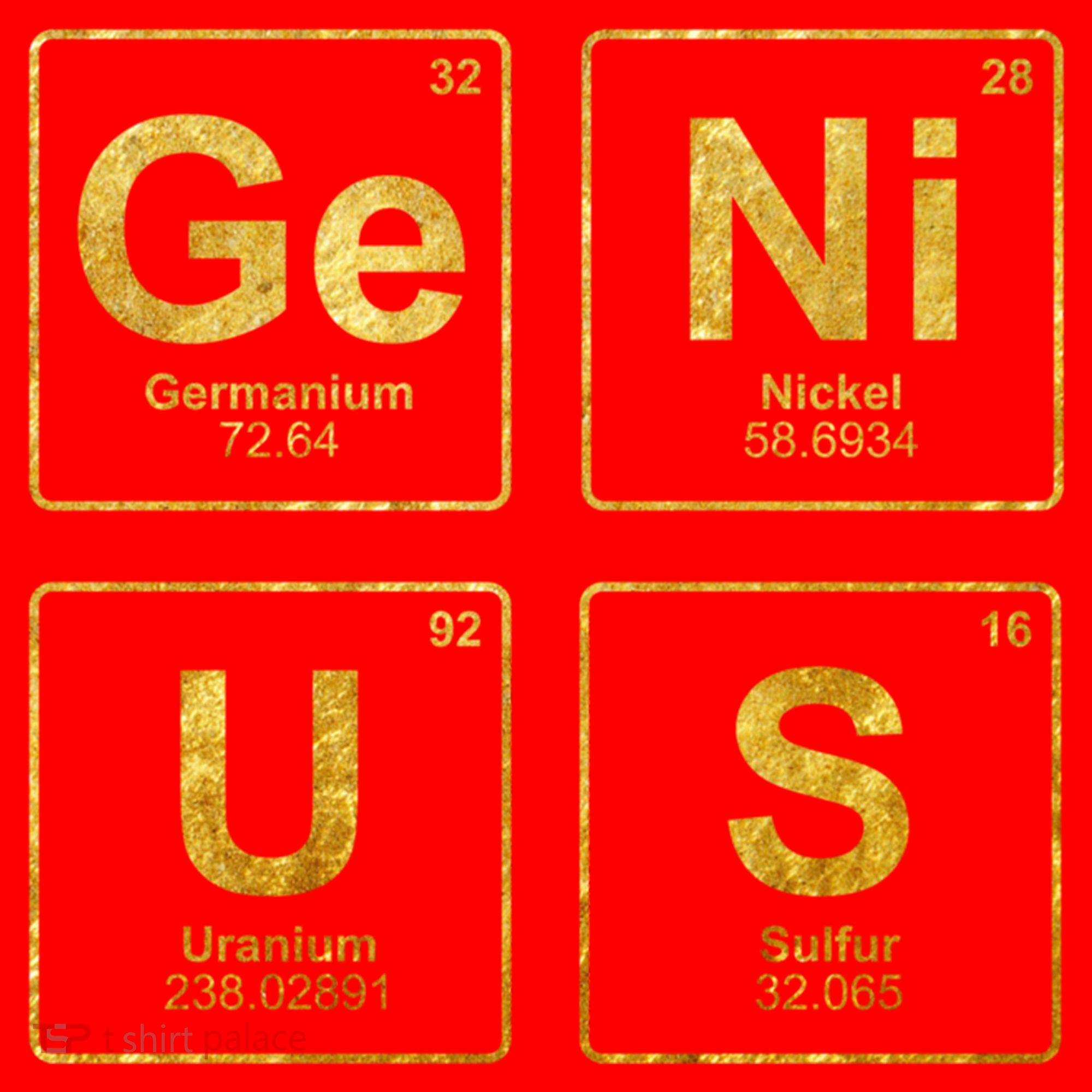 Genius Periodic Table Of Elets Science Nerds Great Gift Santa Hat