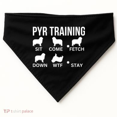 Great Pyrenees Training Pyr Dog Tricks USA-Made Doggie Bandana
