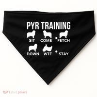 Great Pyrenees Training Pyr Dog Tricks USA-Made Doggie Bandana thumb 0