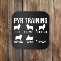 Great Pyrenees Training Pyr Dog Tricks Coaster thumb 0