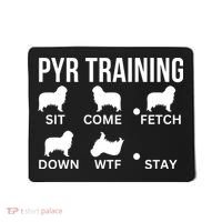 Great Pyrenees Training Pyr Dog Tricks Mousepad thumb 0