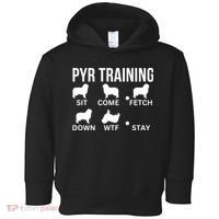 Great Pyrenees Training Pyr Dog Tricks Toddler Hoodie thumb 0