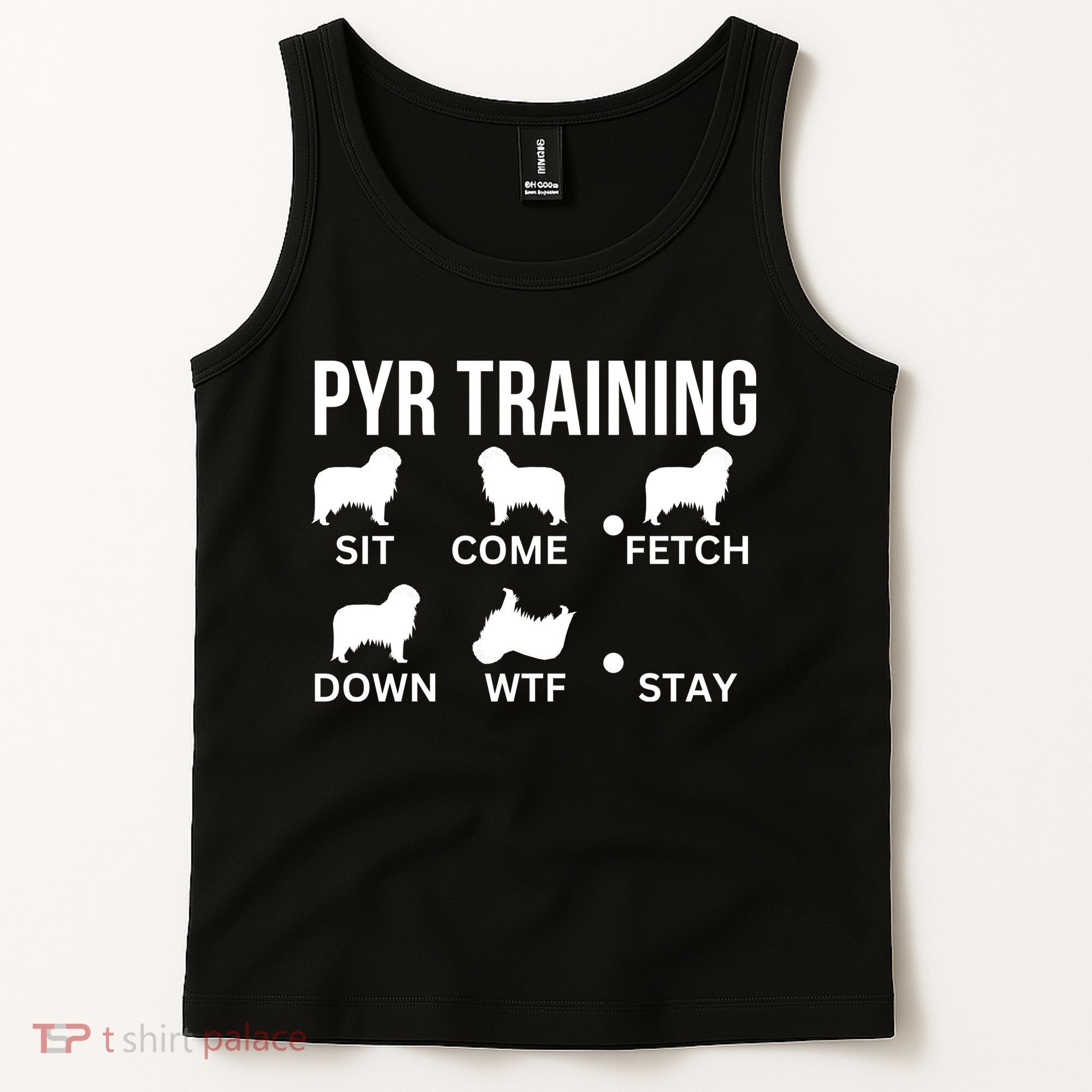 Great Pyrenees Training Pyr Dog Tricks Tank Top