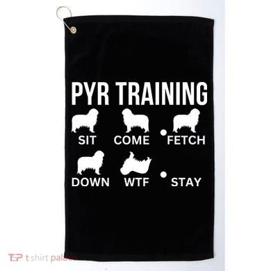 Great Pyrenees Training Pyr Dog Tricks Golf Towel