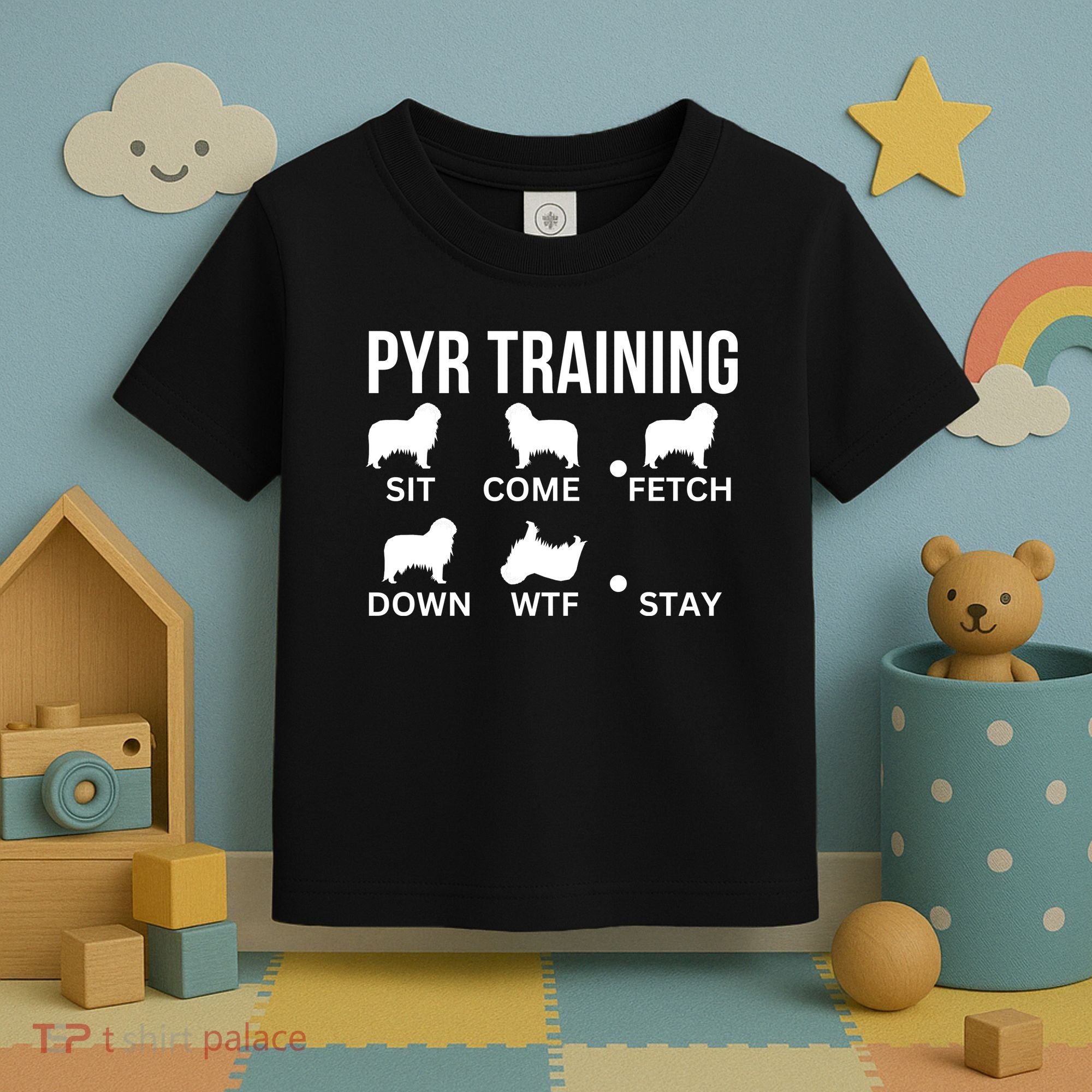 Great Pyrenees Training Pyr Dog Tricks Toddler T-Shirt
