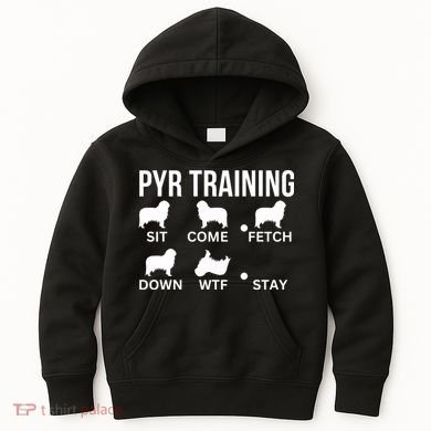 Great Pyrenees Training Pyr Dog Tricks Kids Hoodie