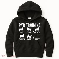Great Pyrenees Training Pyr Dog Tricks Kids Hoodie thumb 0
