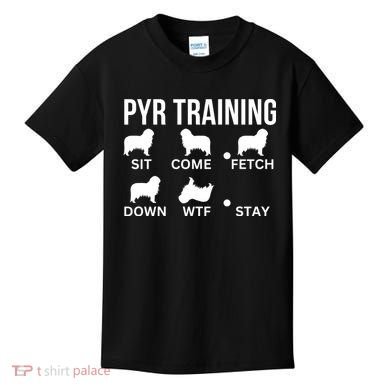 Great Pyrenees Training Pyr Dog Tricks Kids T-Shirt