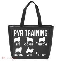 Great Pyrenees Training Pyr Dog Tricks Tote Bag thumb 0