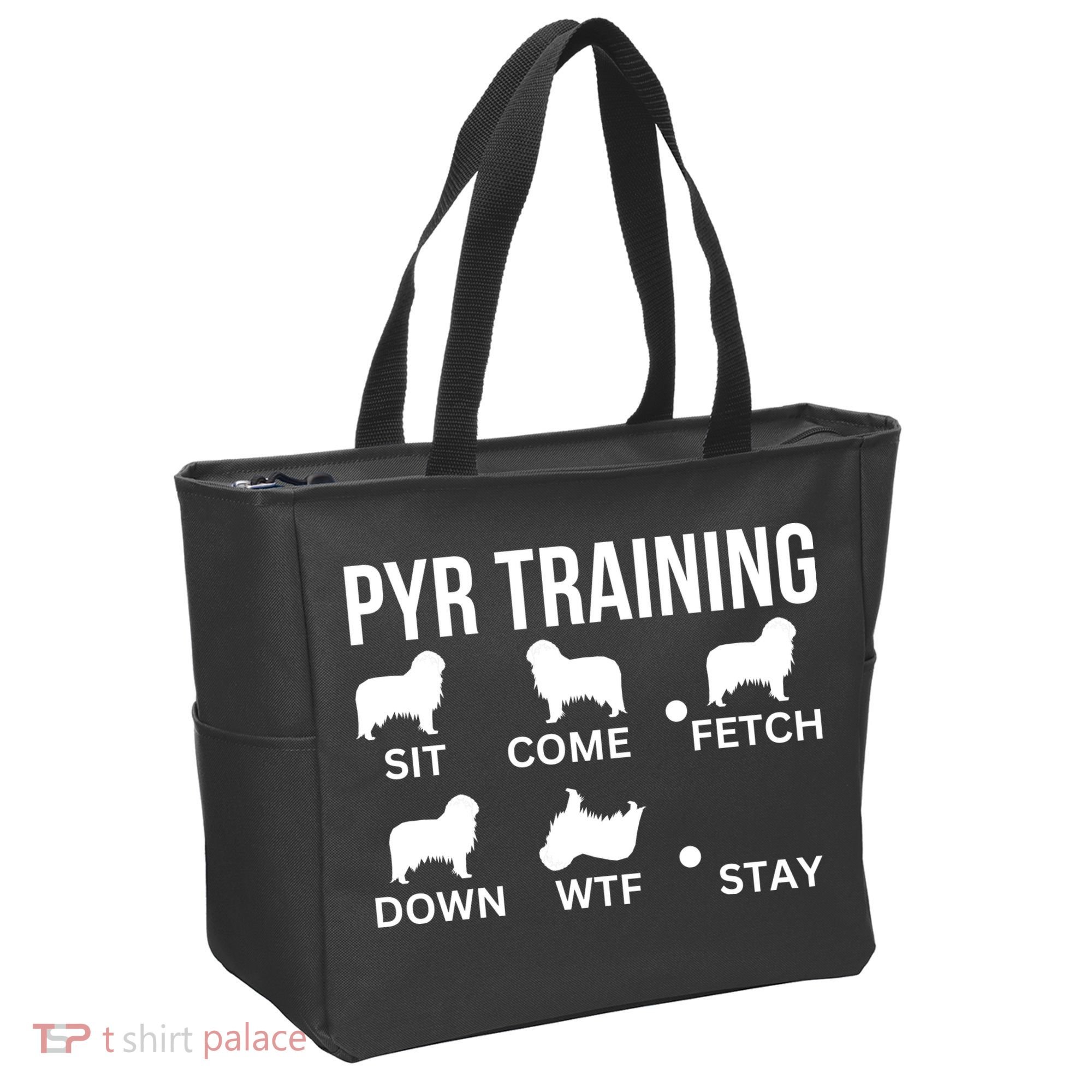 Great Pyrenees Training Pyr Dog Tricks Tote Bag