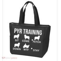 Great Pyrenees Training Pyr Dog Tricks Tote Bag thumb 3