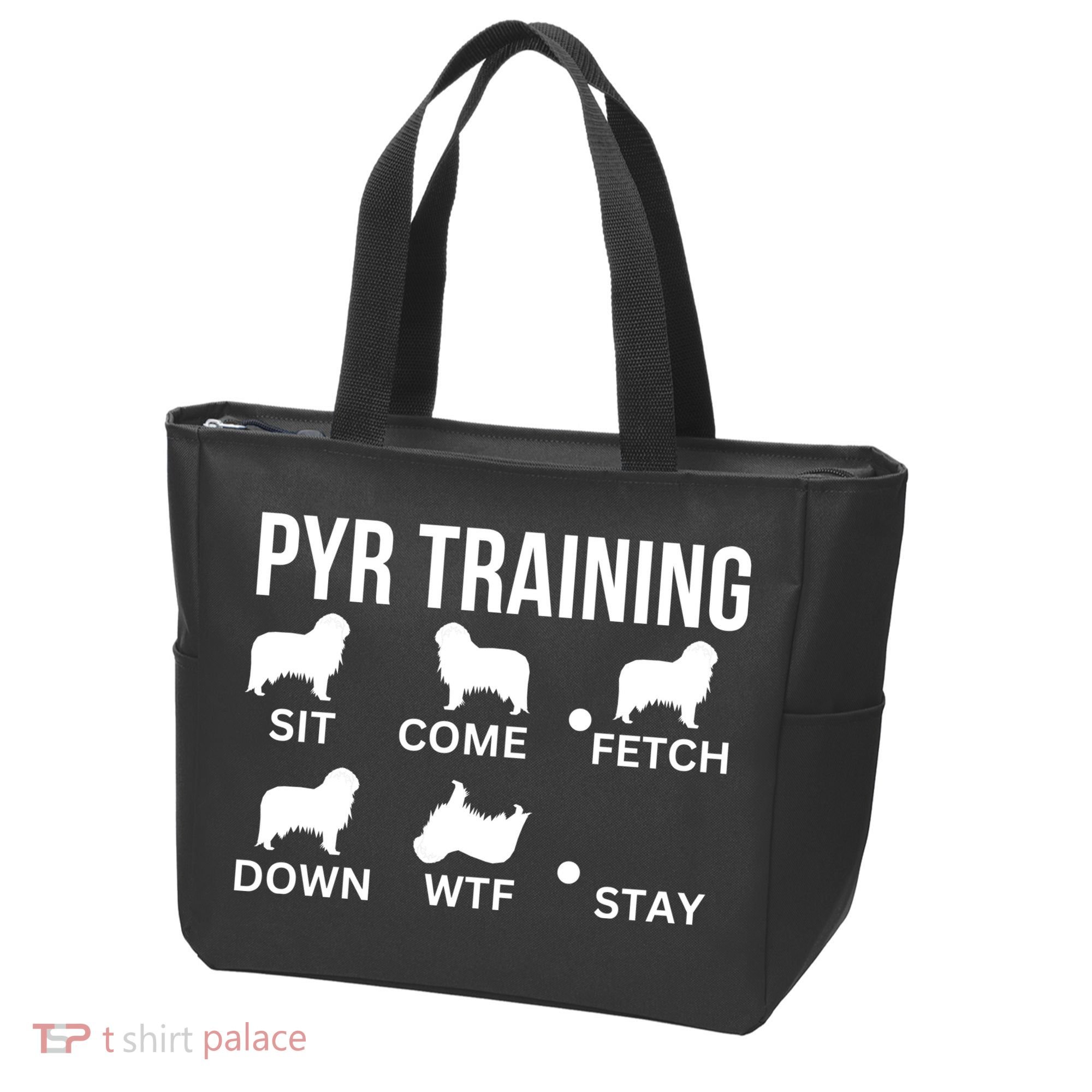 Great Pyrenees Training Pyr Dog Tricks Tote Bag