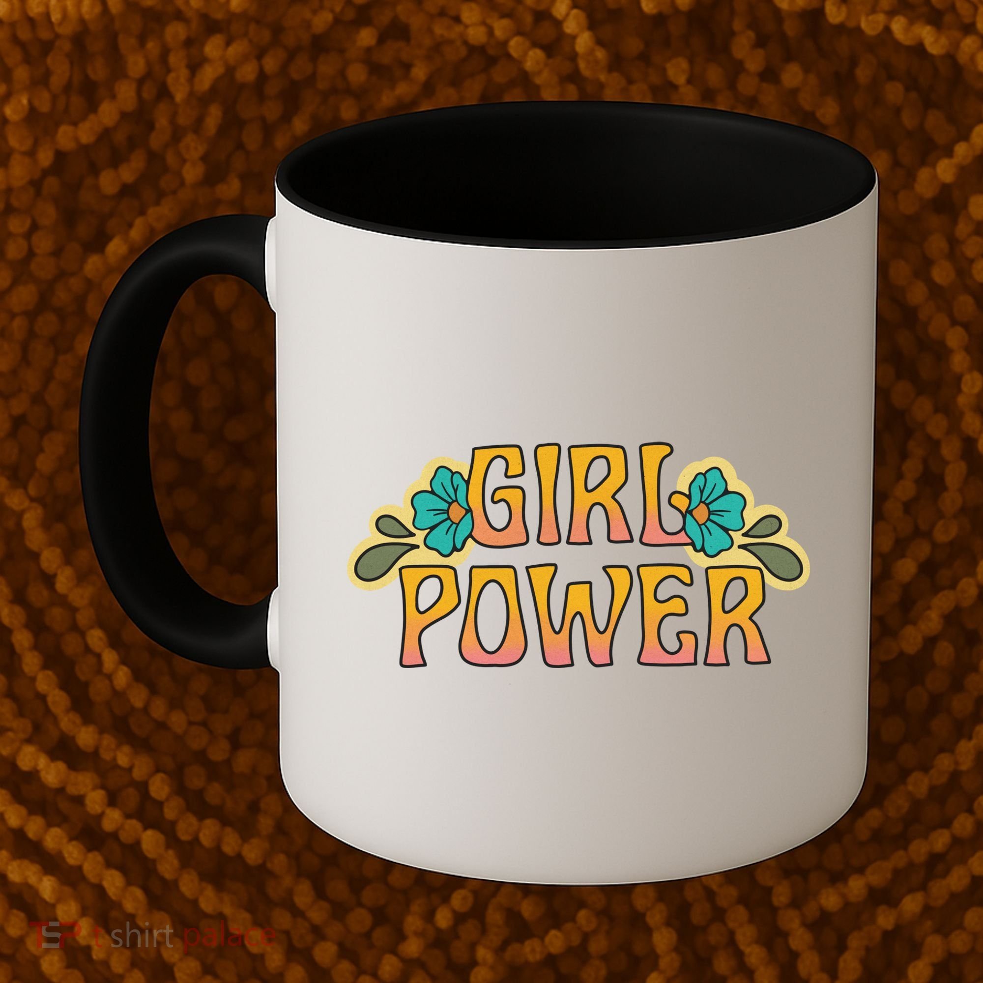 Girl Power Tropical Retro Feminist Coffee Mug