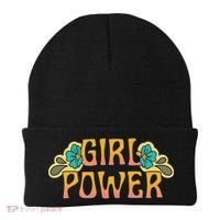 Girl Power Tropical Retro Feminist Beanie thumb 0