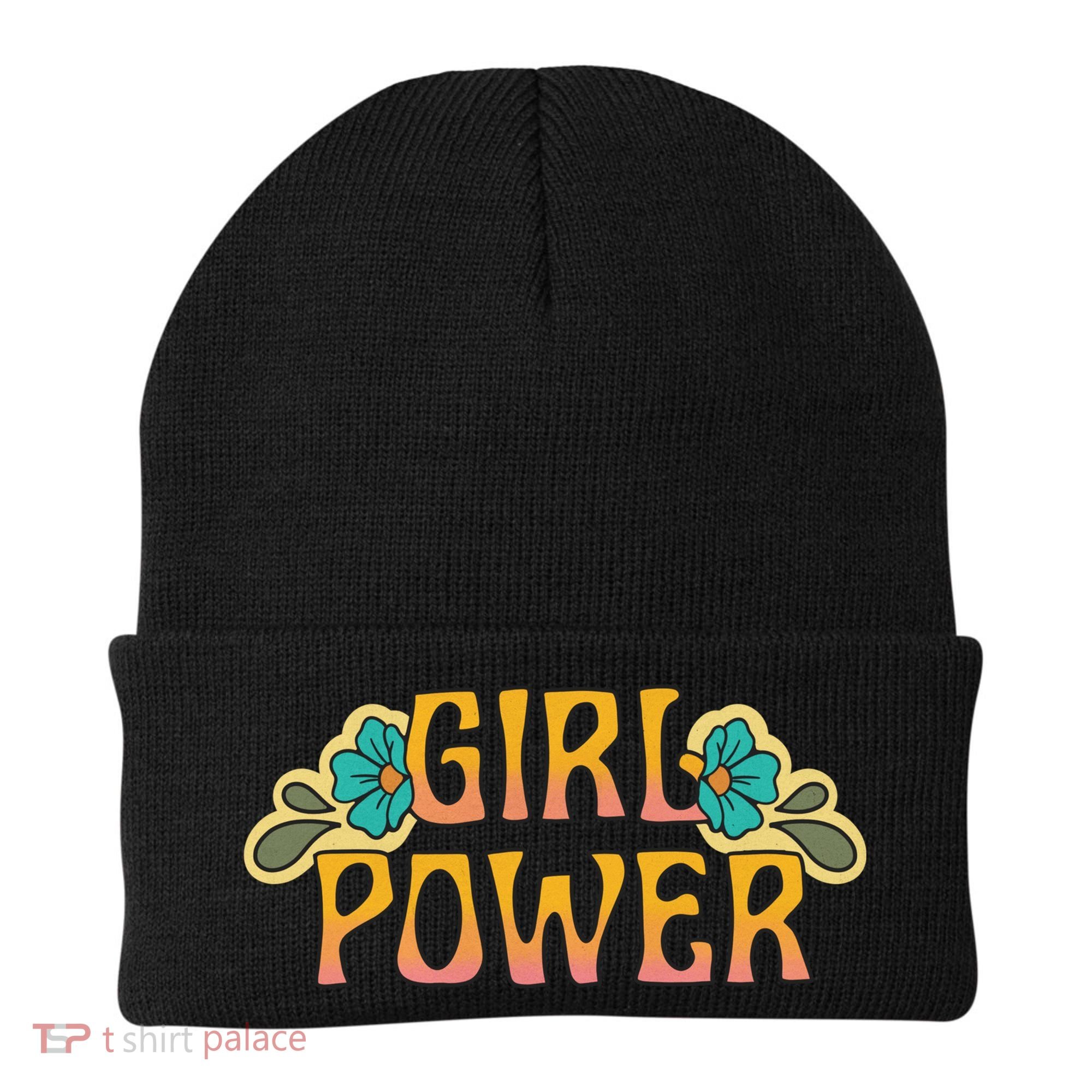 Girl Power Tropical Retro Feminist Beanie