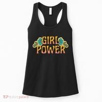 Girl Power Tropical Retro Feminist Women's Tank Top thumb 0