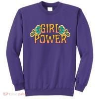 Girl Power Tropical Retro Feminist Sweatshirt thumb 0