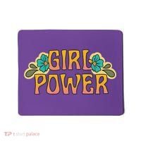 Girl Power Tropical Retro Feminist Mousepad thumb 0