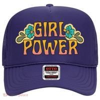 Girl Power Tropical Retro Feminist Hat thumb 0