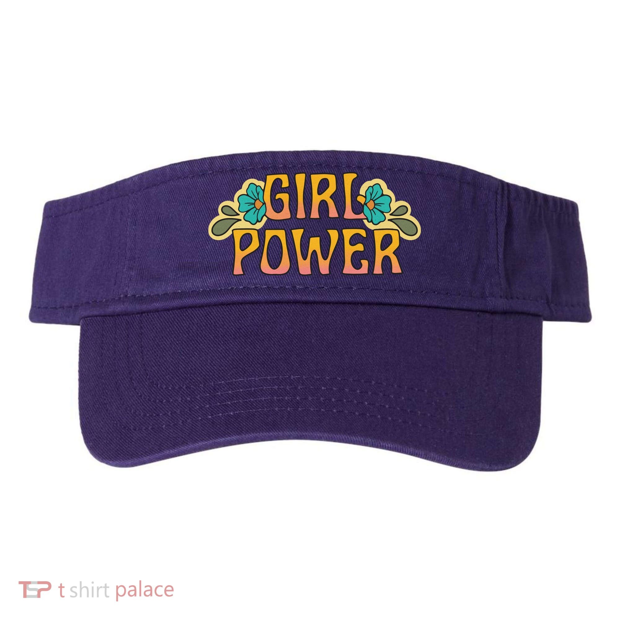 Girl Power Tropical Retro Feminist Visor