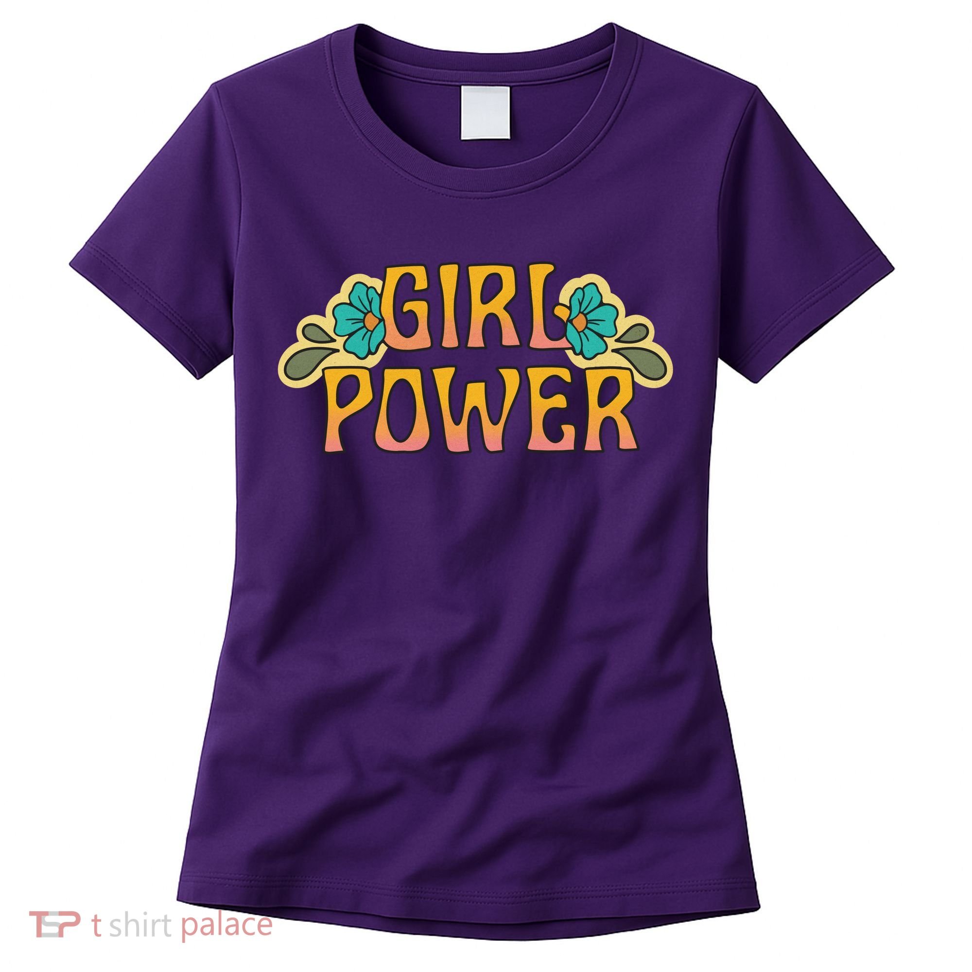 Girl Power Tropical Retro Feminist Women's T-Shirt