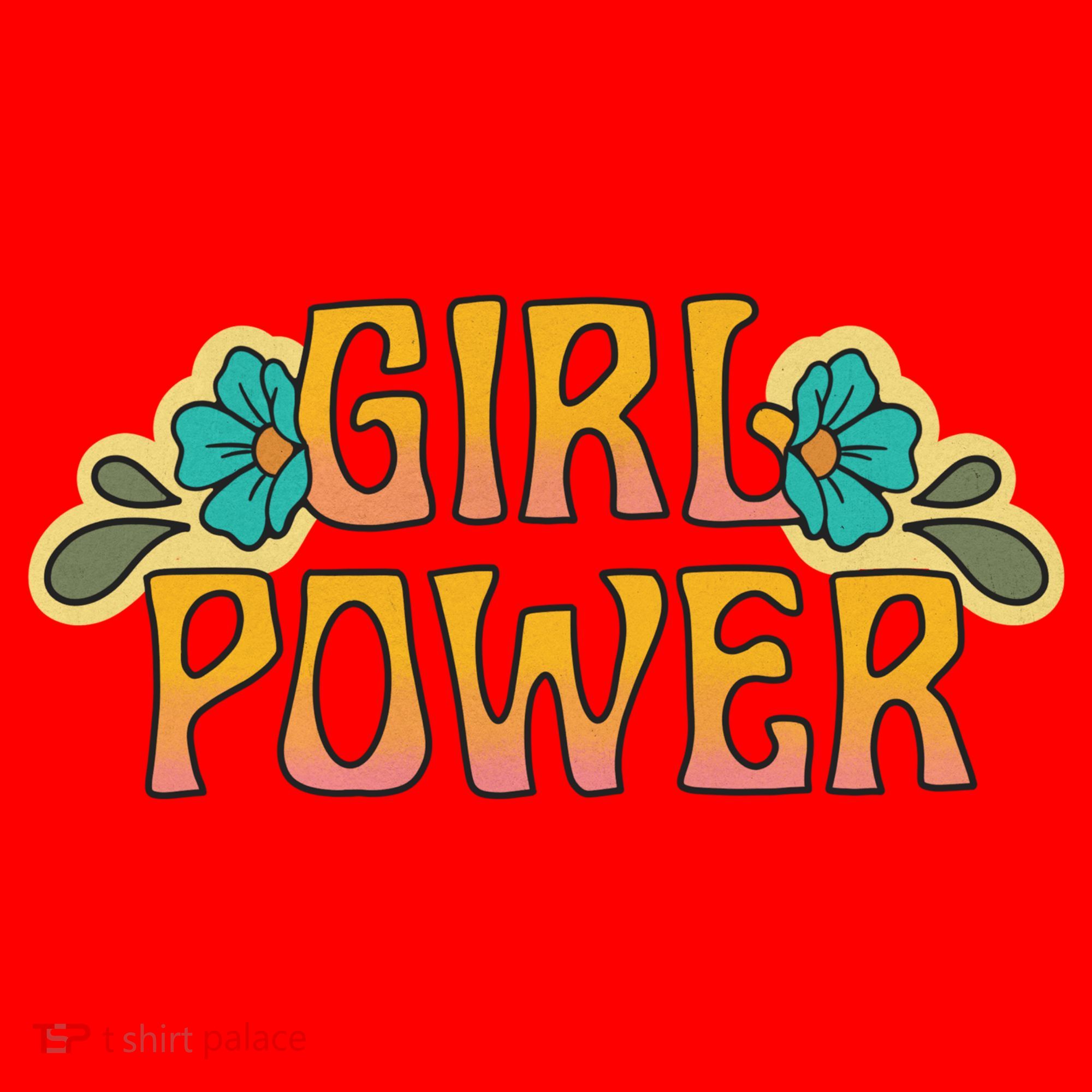 Girl Power Tropical Retro Feminist Santa Hat
