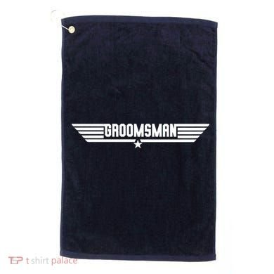 Groomsman Pilot Theme Golf Towel
