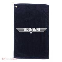 Groomsman Pilot Theme Golf Towel thumb 0