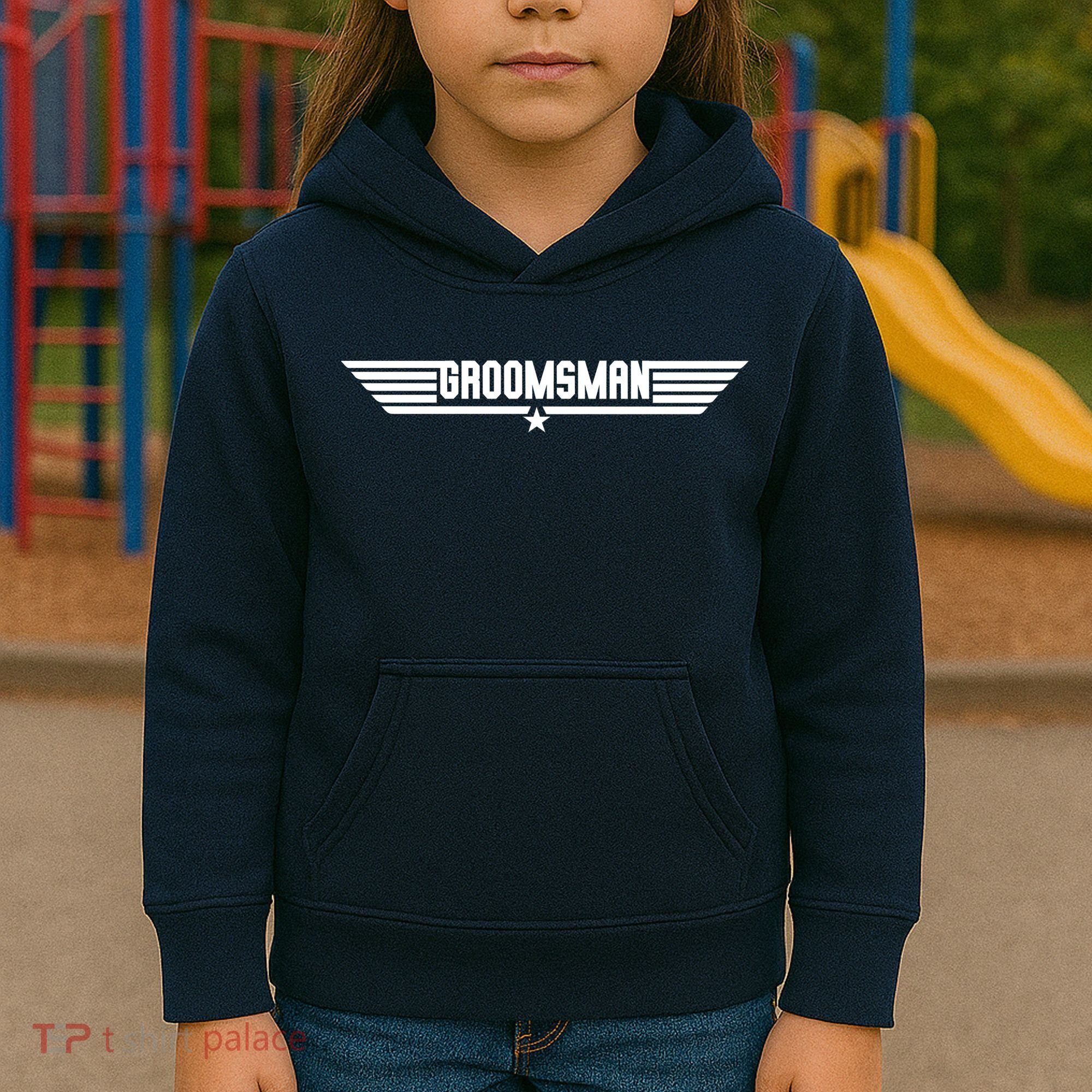 Groomsman Pilot Theme Kids Hoodie