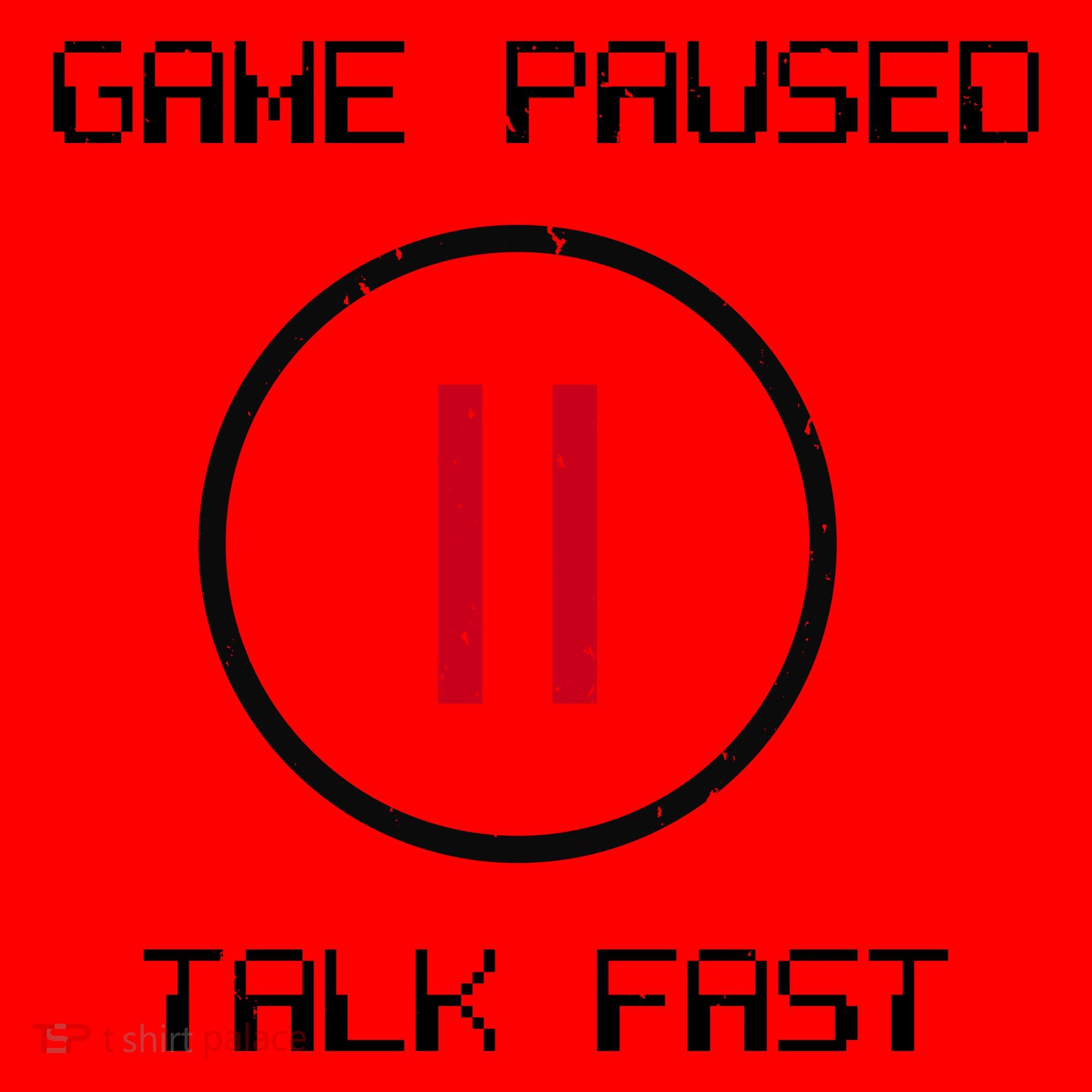 Game Paused Talk Fast Funny Santa Hat