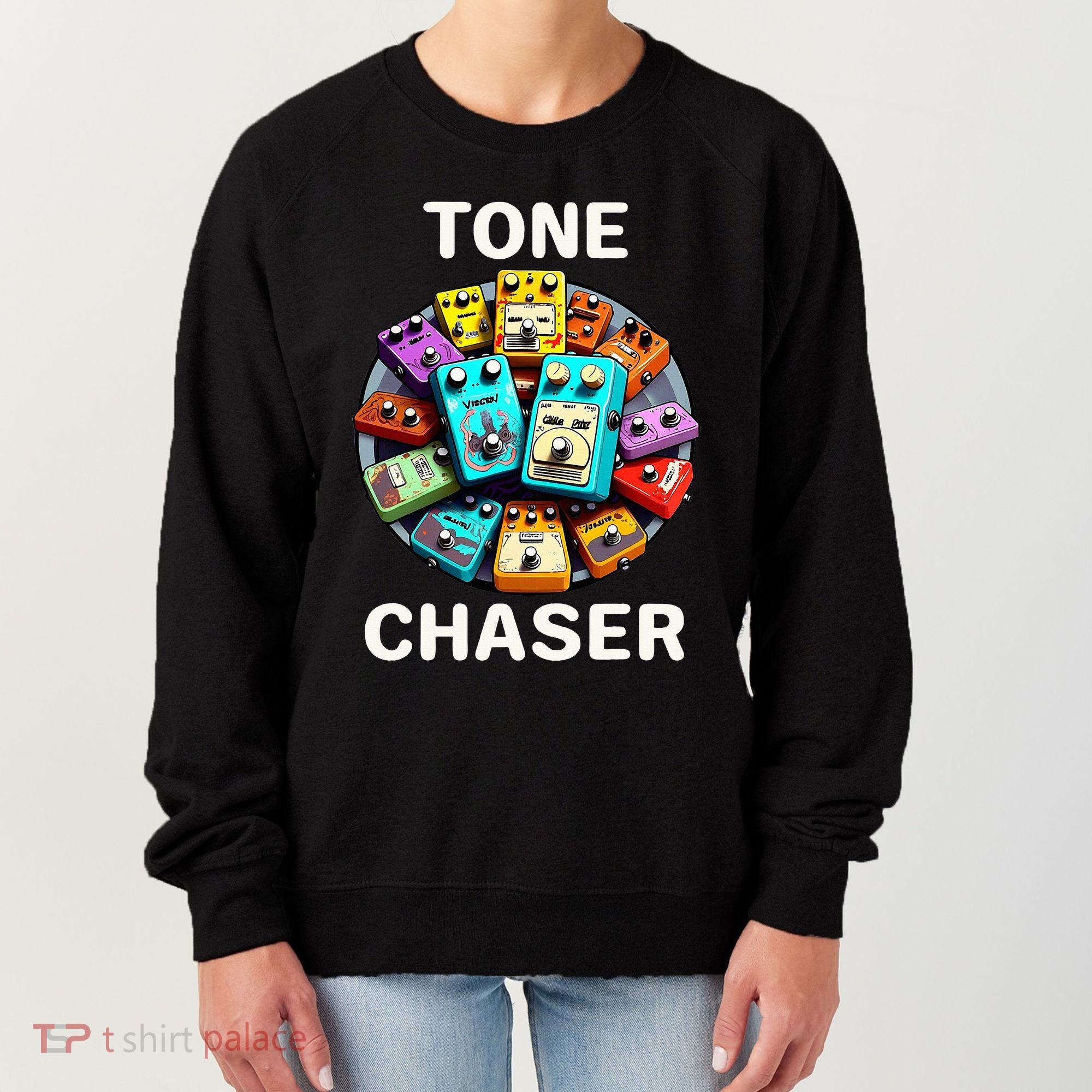 Guitar Player Tone Chaser Handwired Boutique Effects Pedals Women's Sweatshirt