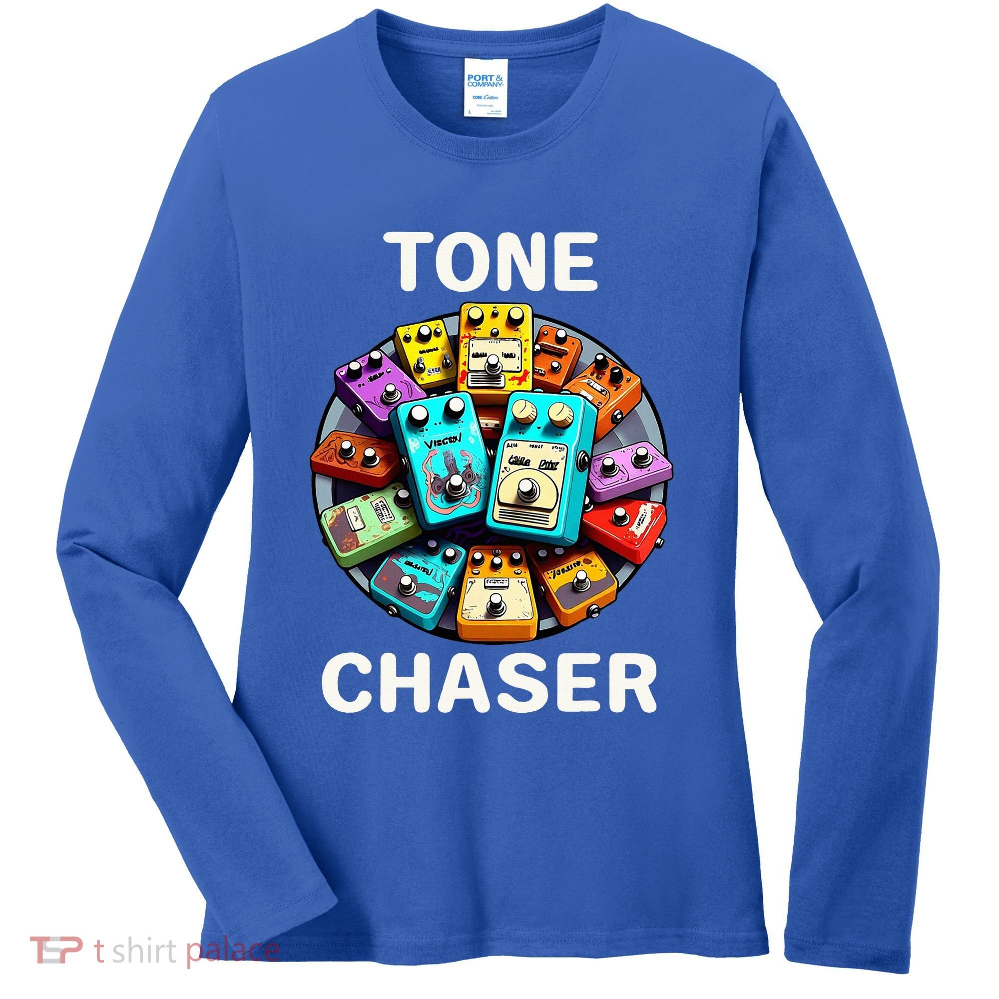 Guitar Player Tone Chaser Handwired Boutique Effects Pedals Women's Long Sleeve Shirt
