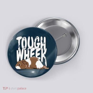 Guinea Pig Tough Wheek Brown Cream Guinea Pig Pet Button