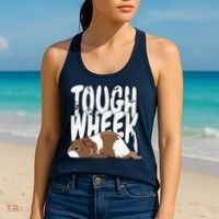 Guinea Pig Tough Wheek Brown Cream Guinea Pig Pet Women's Tank Top thumb 2