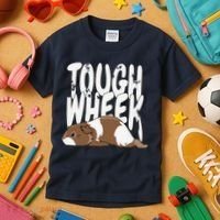 Guinea Pig Tough Wheek Brown Cream Guinea Pig Pet Kids T-Shirt thumb 3