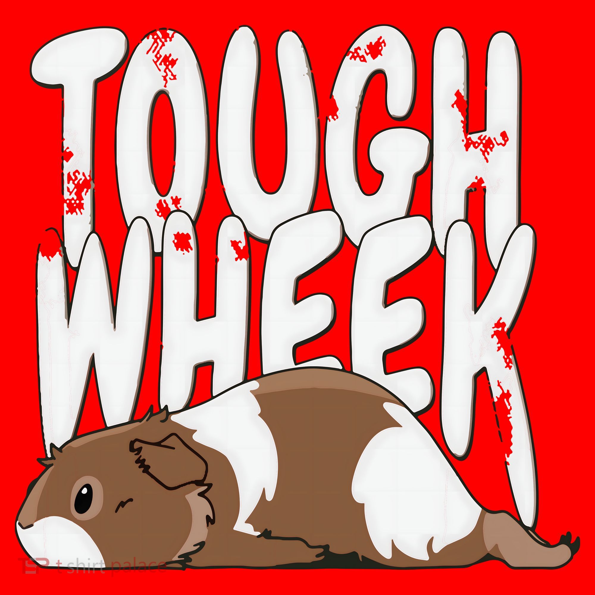 Guinea Pig Tough Wheek Brown Cream Guinea Pig Pet Santa Hat