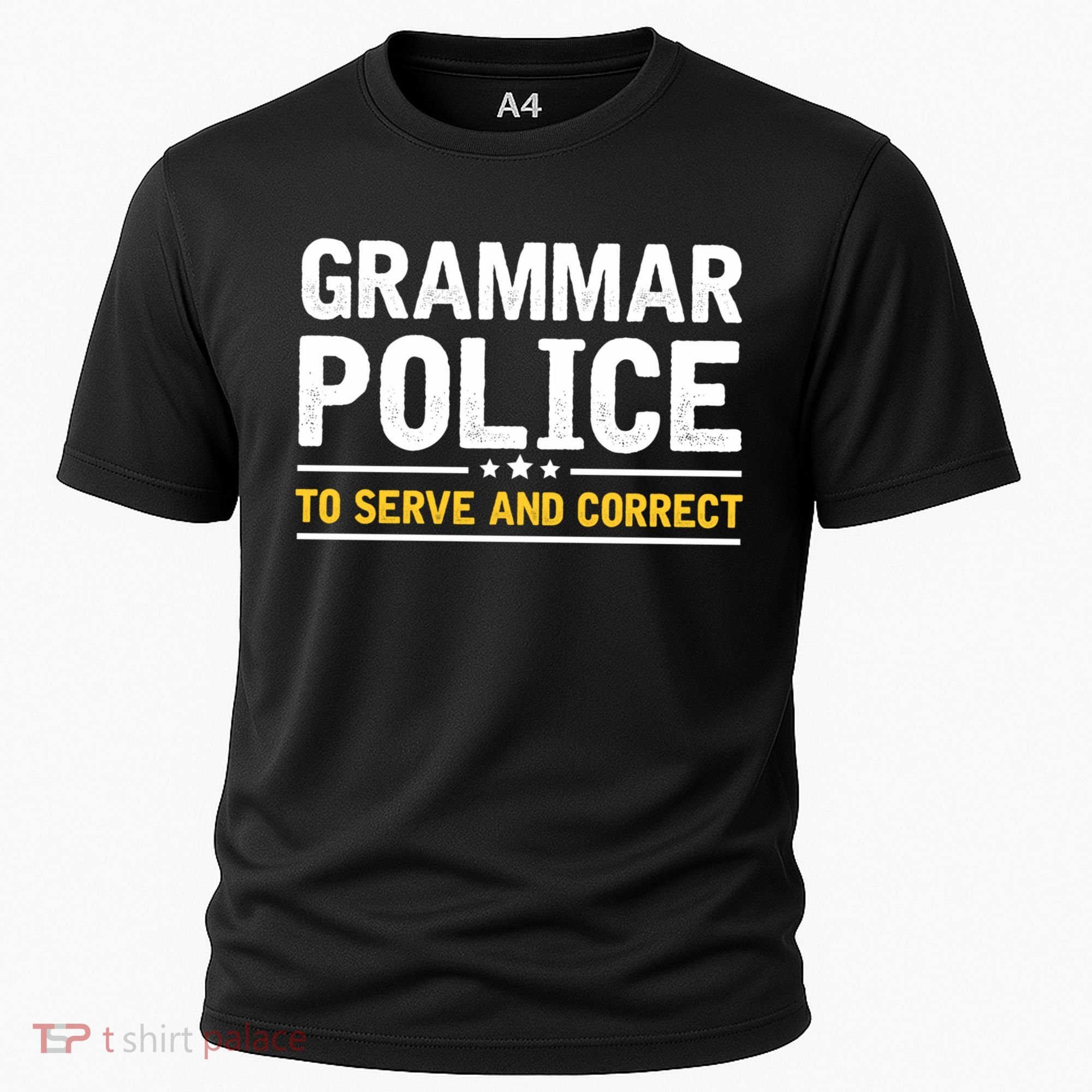 Grammar Police To Serve And Correct Funny Costume Idea Gift Cooling Performance Crew T-Shirt