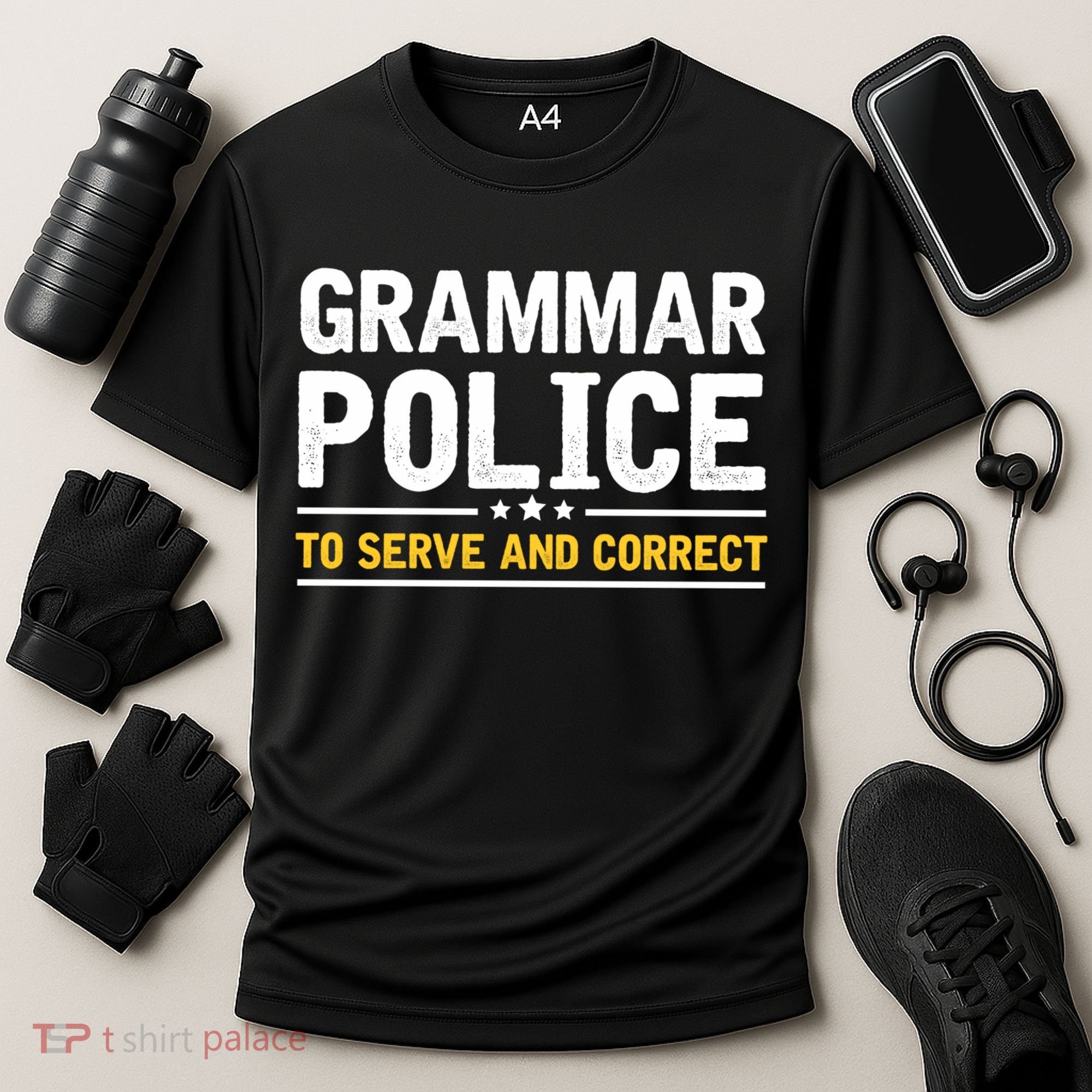 Grammar Police To Serve And Correct Funny Costume Idea Gift Cooling Performance Crew T-Shirt