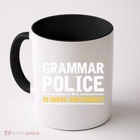 Grammar Police To Serve And Correct Funny Costume Idea Gift Coffee Mug thumb 0