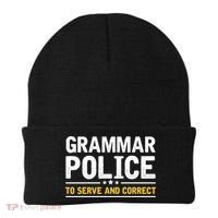 Grammar Police To Serve And Correct Funny Costume Idea Gift Beanie thumb 0